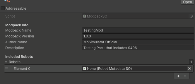 Modpack Info