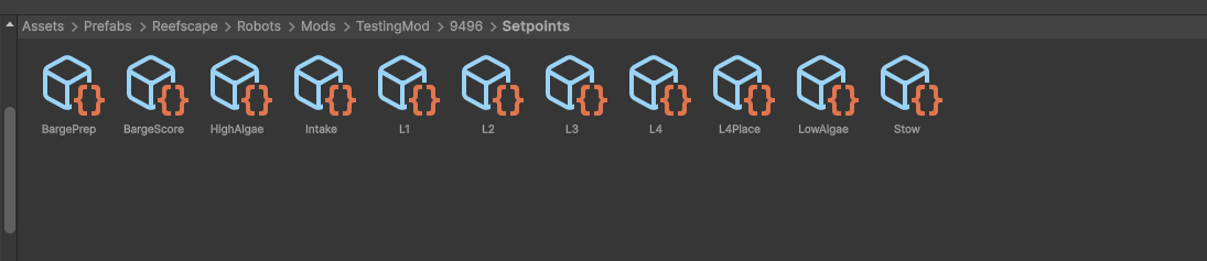 Setpoints Menu
