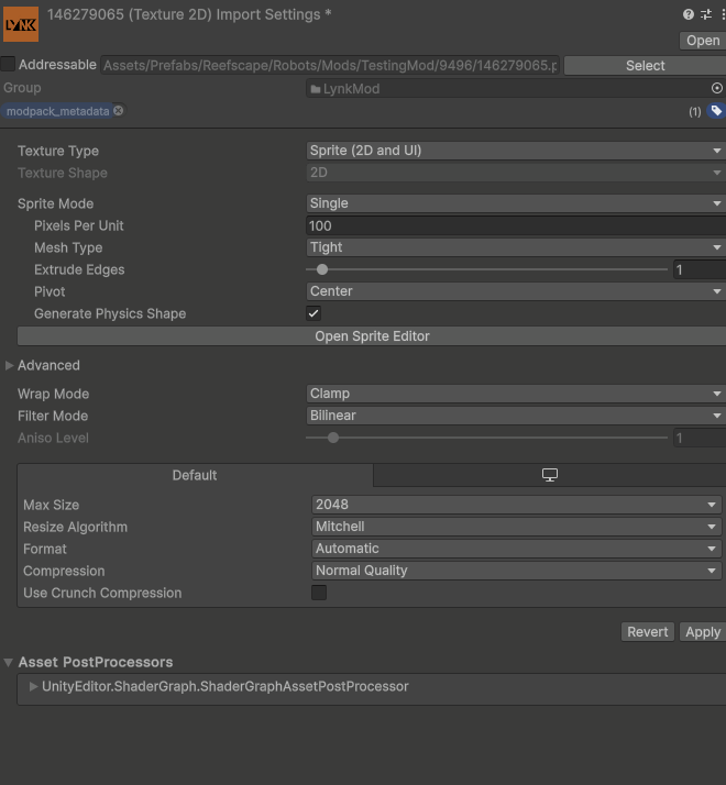Configure Graphic
